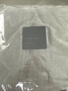 Restoration Hardware RH VINTAGE VELVET DRAPERY ROD-POCKET 50x108” Taupe - Single - Picture 1 of 7