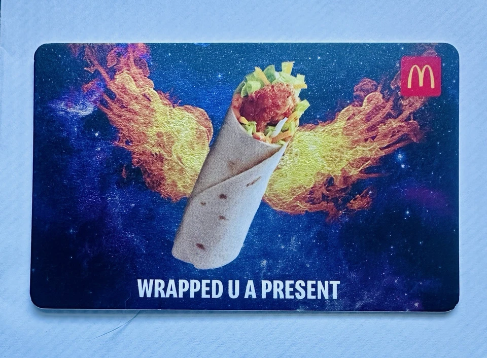 McDonald’s Chicken Snack Wrap  Gift Card Unused Perfect. Zero Balance - Image 1 of 1