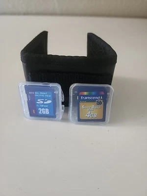 Transcend 4GB + Ritz Gear 2GB SD Memory Cards with Case Holder - Image 1 of 4