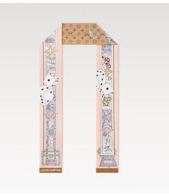 Louis Vuitton женщин Бандо шарф мульти розовый шелк - Изображение 1 из 4