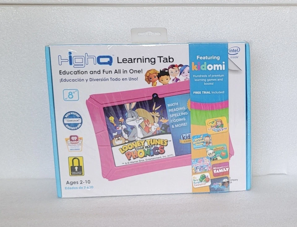 FACTORY SEALED Kid Pink Learning Tablet Epik HighQ 8" Tablet ELT0801H-PK-WM - Image 1 of 4