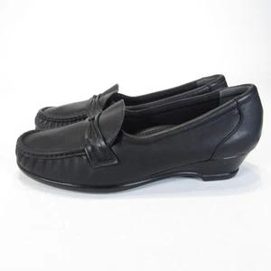 SAS Tripad Comfort Loafers Shoes Womens Size 8 M Black Leather Slip On Made USA - Picture 1 of 19