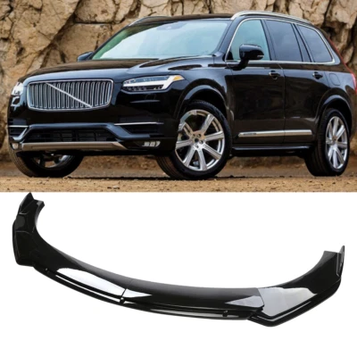 Gloss Black Car Front Bumper Spoiler Lip Splitter Body For Volvo XC60 XC40 XC90 — 第 1/4 张图片