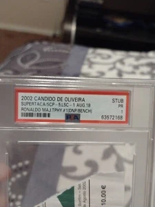 Rare 2002 Cristiano Ronaldo 1st Major Trophy Sporting Lisbon Ticket PSA 1 - Picture 1 of 6
