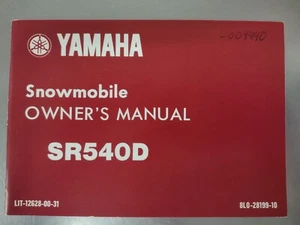 Yamaha SR540D Snowmobile Owner's Manual, 1979-- FREE Shipping - Bild 1 von 1