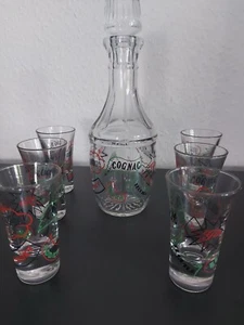  LIKÖRSET 7 KARAFFE + 6 GLÄSER Schnaps  RAR!! TOP - Bild 1 von 6