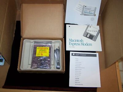 Macintosh Powerbook Express Modem M1366LL/A,CIB, Vintage, NEW - Image 1 of 4
