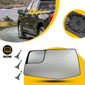 Espejo retrovisor lateral de vidrio con calefacción para Chevy Silverado GMC Sierra 19-23 NUEVO H - Imagen 1 de 19