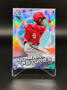 Jeremy De La Rosa 2021 Bowman Chrome 40-Man Futures FMF-21 Nationals - Picture 1 of 2
