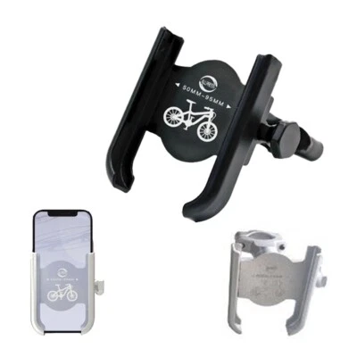 SUPPORTO TELEFONO SMARTPHONE BICI MOTO LEGA METALLO MORSETTO MANUBRIO AS-04530 - Immagine 1 di 4