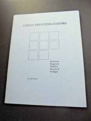 2001 buch CHILD PRESTIDIGITATORS fajuri legerdemain magicians zauberkünstler - Bild 1 von 4
