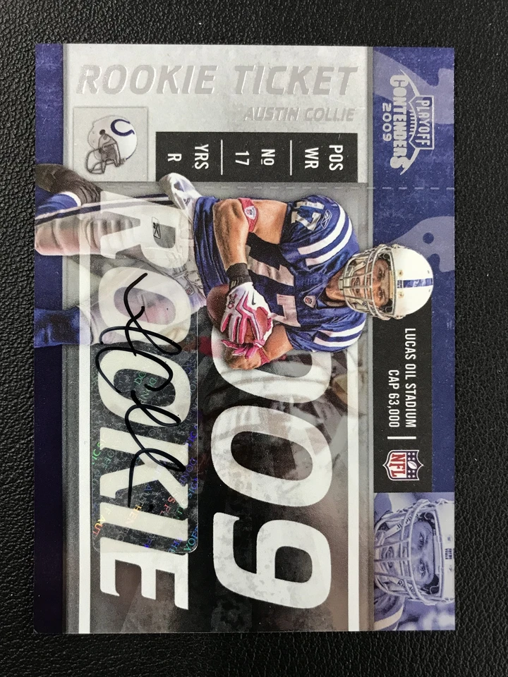 2009 Playoff Contenders #141 Austin Collie Rookie Autograph Indianapolis Colts - Image 1 of 2