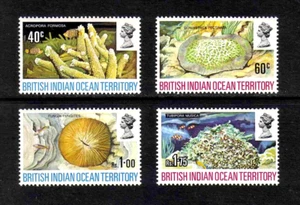 BIOT 1972 Corals complete set of 4 values (SG 358-360) MNH - Picture 1 of 1