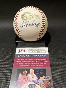 José Contreras 2005 WS Champs Chicago Medias Blancas 2005 firmado WS OML béisbol JSA - Imagen 1 de 5