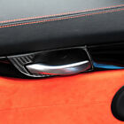 2Pcs Carbon Fiber Interior Door Handle Bowl Cover For BMW Z4 E89 2009-2016