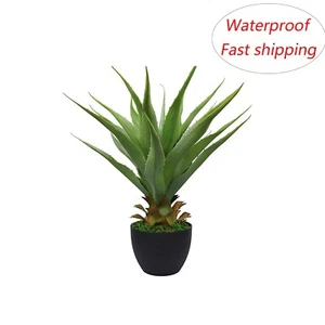 27'' Faux Succulent Agave Plant With Pots Fake Plant - Picture 1 of 8