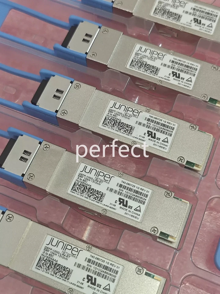 Juniper QSFP-100G-LR4-ET 740-080725 100GBASE-LR4 QSFP28 LR4 100GE LC 10km SMF - Image 1 of 1