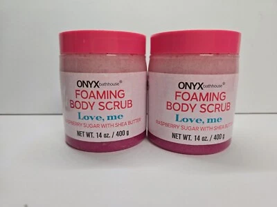 2~ Onyx Bathhouse Foaming Body Scrub 1 Warm Vanilla & 1 Raspberry Sugar NEW - Image 1 of 3
