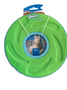 Chuckit! Amphibious Zip Flight Dog Frisbee, Orange Medium 8", Won't Pop or Sink - Picture 1 of 12