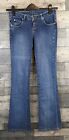 Vintage Dickies Bootcut Flare Jeans Blue Denim Womens 27 Fort Worth Usa Vtg