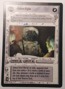 2001 Star Wars Customizable Card Game: Tatooine Expansion Set Caldera Righim - Picture 1 of 3