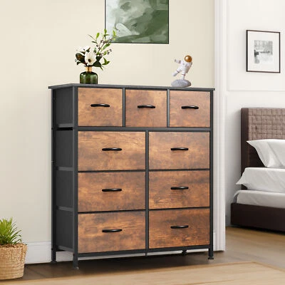 TAUS 9 Drawer Dresser Storage Organizer Chest for Bedroom Living Room Closet - Image 1 of 4