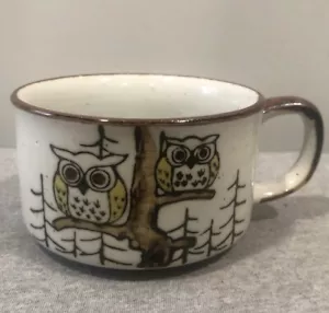 Vintage Otagiri Steinzeug Keramik Eule Suppentasse Becher Retro - Bild 1 von 8
