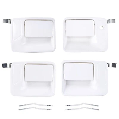 4X For 1999-2015 2016 Ford Super Duty F250 F350 Front & Rear Door Handle White Foto 1 de 4