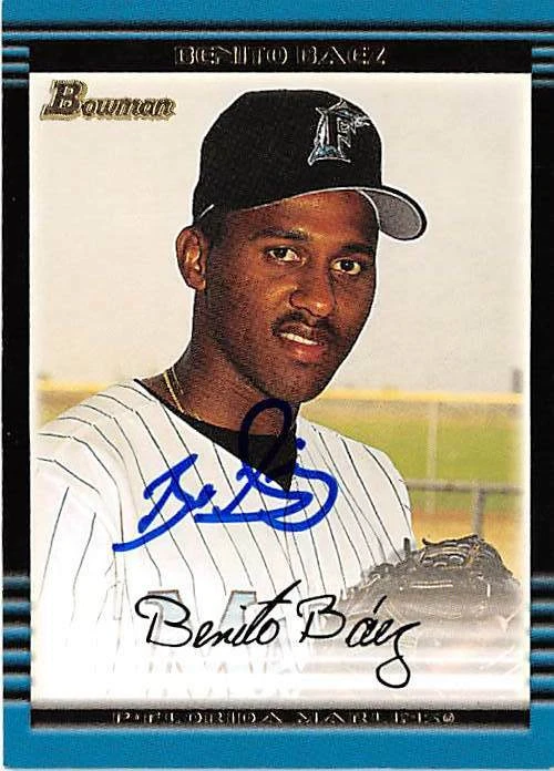 Benito Baez autographed baseball card Florida Marlins FT 2002 Topps Bowman #425 - Image 1 of 1