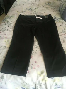 NWT NY&C black capri crop straight leg16 MRSP $42.95 - Picture 1 of 3