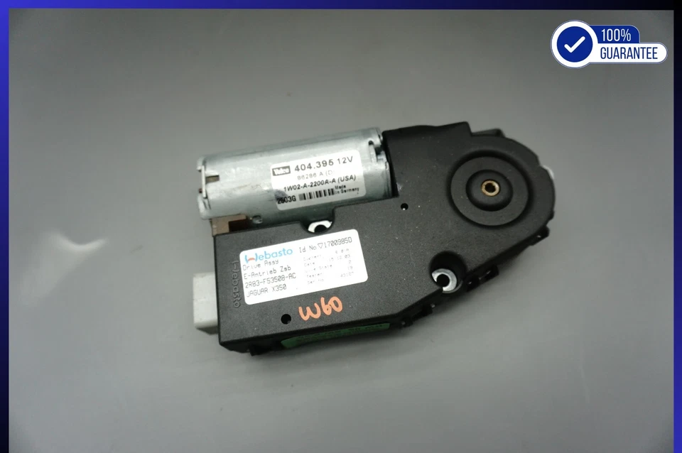 Jaguar S-Type X204 2003-2006 techo corredizo techo corredizo control engranaje motor OEM 2R83F53508 Foto 1 de 4