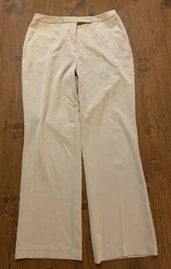 Womens Stone Khaki EAST 5TH Flat Front Dress Pants Size 10 GUC - Picture 1 of 8