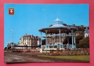 Vintage Postcard Unused The Leas and Bandstand Folkstone Kent England - Picture 1 of 2