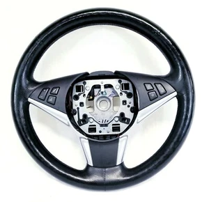 2008 BMW 528i 528Xi 535i 535Xi 550i Steering Wheel With Control Switches OEM - Picture 1 of 12