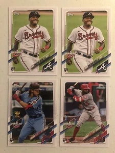 ☆☆☆⚾️ (4) 2021 Topps Día Inaugural Tarjeta de Béisbol Novato Lote Bohm Pache Adell ⚾️☆☆☆ - Imagen 1 de 5