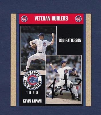 凯文·塔帕尼签名 1998 年小熊队会议队发行棒球卡 — 第 1/2 张图片