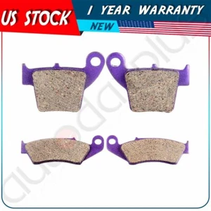 Front and Rear Carbon fiber Brake Pads for 2005-2009 2006 2012 Honda CRF450X - Foto 1 di 5