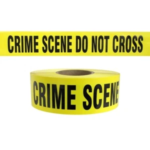 Merco Crime Scene Barricade Tape -3" x 1000' x 8 mil - 8 rolls - Picture 1 of 2