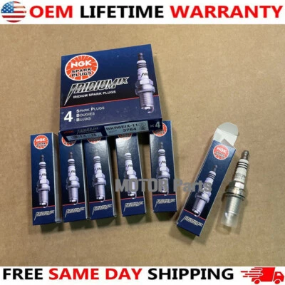 6Pcs NGK Iridium Spark Plugs BKR6EIX-11 3764 FOR For Mitsubishi Honda 1.5L 2.0L - Image 1 of 4