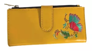 Patricia Nash Nazari Embroidered Leather Bifold Wallet-Tan-Sunset-Orig. $99.00 - Picture 1 of 4