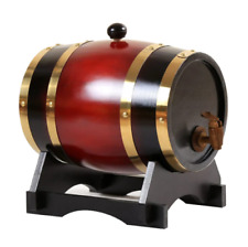 Wood Wine Barrel Vintage Oak Home Brewing Accessories Wine Keg 1,5L Capacity A