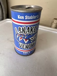 Vintage Soft Drink Can Ken Stabbler’s Snake Venom Cola Houston Oilers Gridiron - Bild 1 von 8