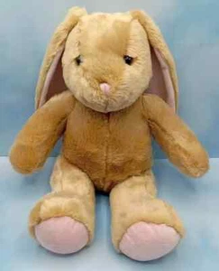 Build a Bear BAB Pawlette Brown Bunny Plush 15" Pink Floppy Ear 2017 Stuffed Toy - Picture 1 of 11