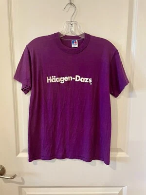Camiseta Atlética Vintage Años 80 Häagen-Dazs Boysenberry Russell Talla M Helado Rara Foto 1 de 4