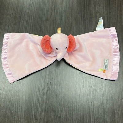 Elephant Pink Polka Dot Healthy Baby Kids Preferred Plush Security Blanket Lovey - Image 1 of 4