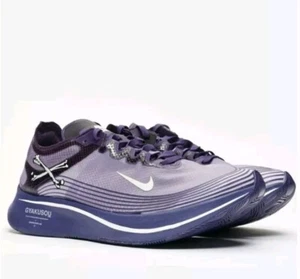 Nike Zoom Fly UNDERCOVER GYAKUSOU AR4349-500 Sz 10 Ink Running Shoes Crossbones - Picture 1 of 19
