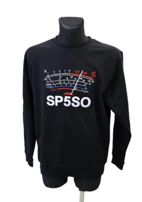 SQ1K Sweatshirt S-Meter mit Rufzeichen, Amateurfunkstation mit Stickerei