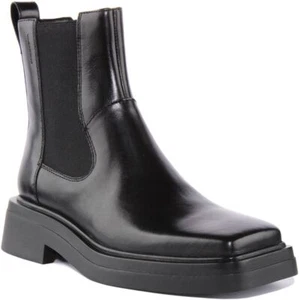 Vagabond Eyra Square Toe Chunky Chelsea Boot Black Womens UK 3 - 8 - Picture 1 of 6