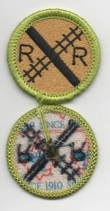 Railroading Merit Badge, Type L, "Since 1910" Back (2012-Current) - Picture 1 of 1