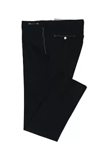 280$ PT01 PALM BEACH Blue Solid Trousers Dress Pants Fine Wool Slim 44US / 60EU - Picture 1 of 5